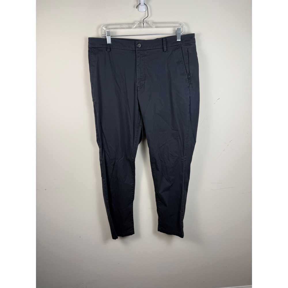 Birddogs Men 36x30‎ Navy Blue Built-in Liner Chino Pants Tapered Golf Casual